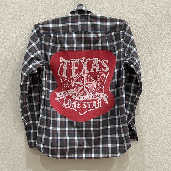 J. Crew Tops - Texas Lone Star State Up-cycled Button Down Shirt